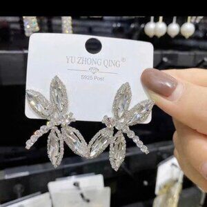 Beautiful gold-plated and silver-plated earrings